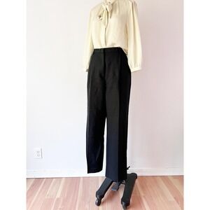 SIZE 14 / XL Pleated Linen Trousers Notched Waist Liz Claiborne Kylie